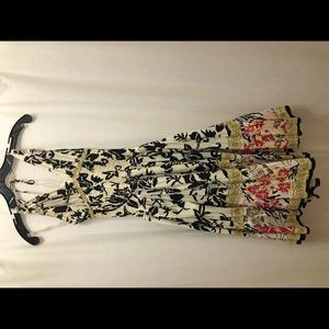 Cotton floral halter dress